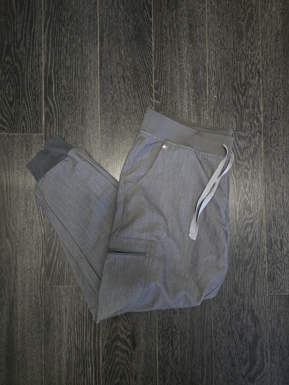 Figs Zamora Graphite Large Petite Scrub Pants
